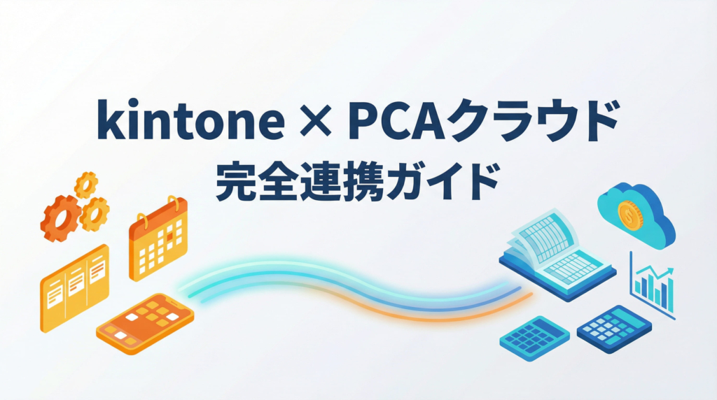 kintone × PCAクラウド完全連携ガイド｜二重入力をゼロにするデータ設計術